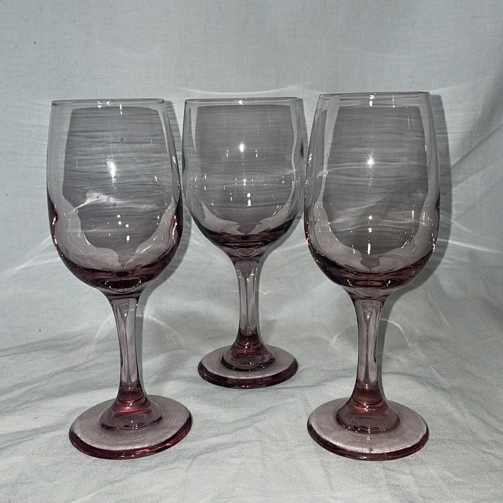 Beautiful purple wine glasses